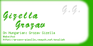 gizella grozav business card